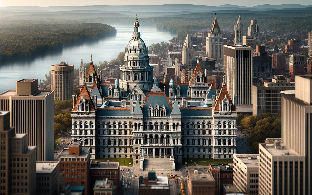 Current Albany, New York envisioned by AI.