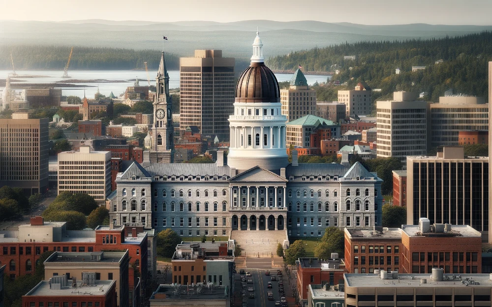 Current Augusta, Maine envisioned by AI.