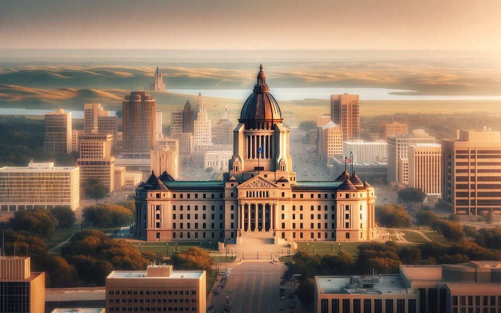 Current Bismarck, North Dakota envisioned by AI.