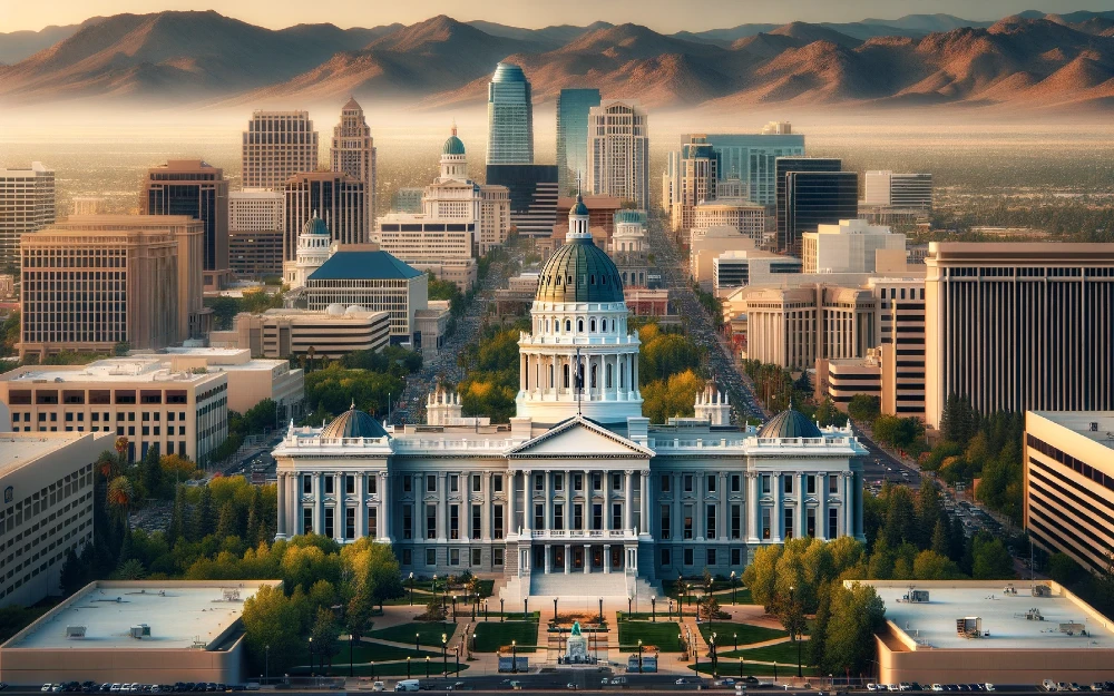 Current Carson City, Nevada envisioned by AI.