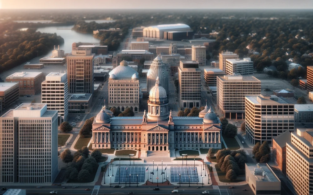 Current Frankfort, Kentucky envisioned by AI.