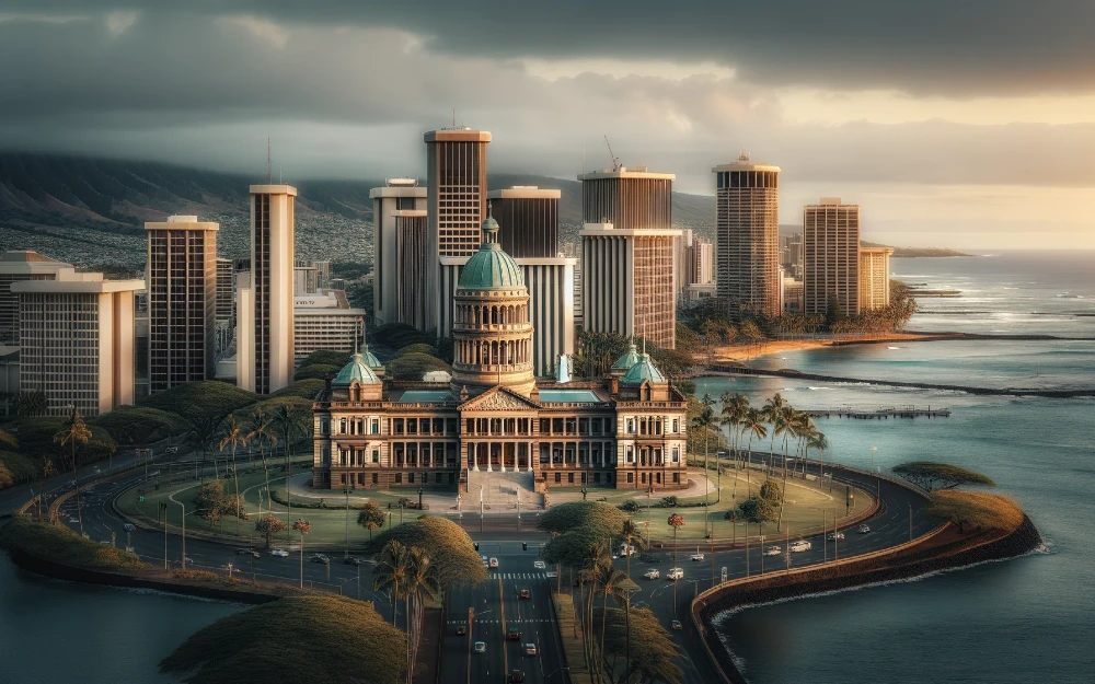 Current Honolulu, Hawaii envisioned by AI.