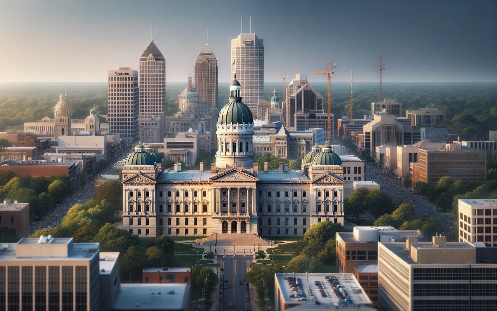 Current Indianapolis, Indiana envisioned by AI.