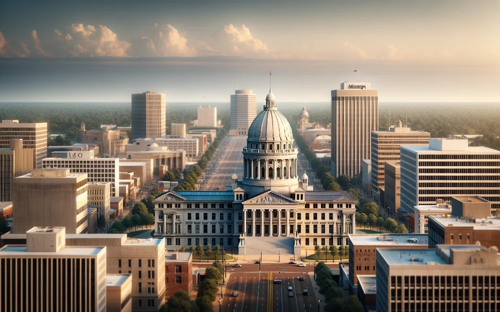 Current Jackson, Mississippi envisioned by AI.