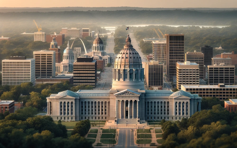 Current Jefferson City, Missouri envisioned by AI.