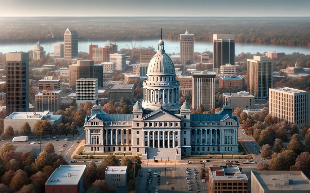 Current Little Rock, Arkansas envisioned by AI.