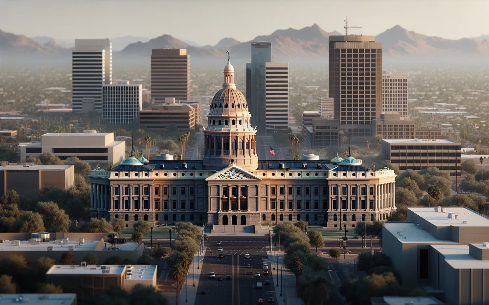 Current Phoenix, Arizona envisioned by AI.