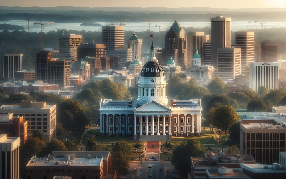 Current Richmond, Virginia envisioned by AI.