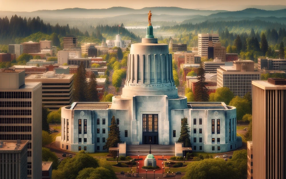 Current Salem, Oregon envisioned by AI.