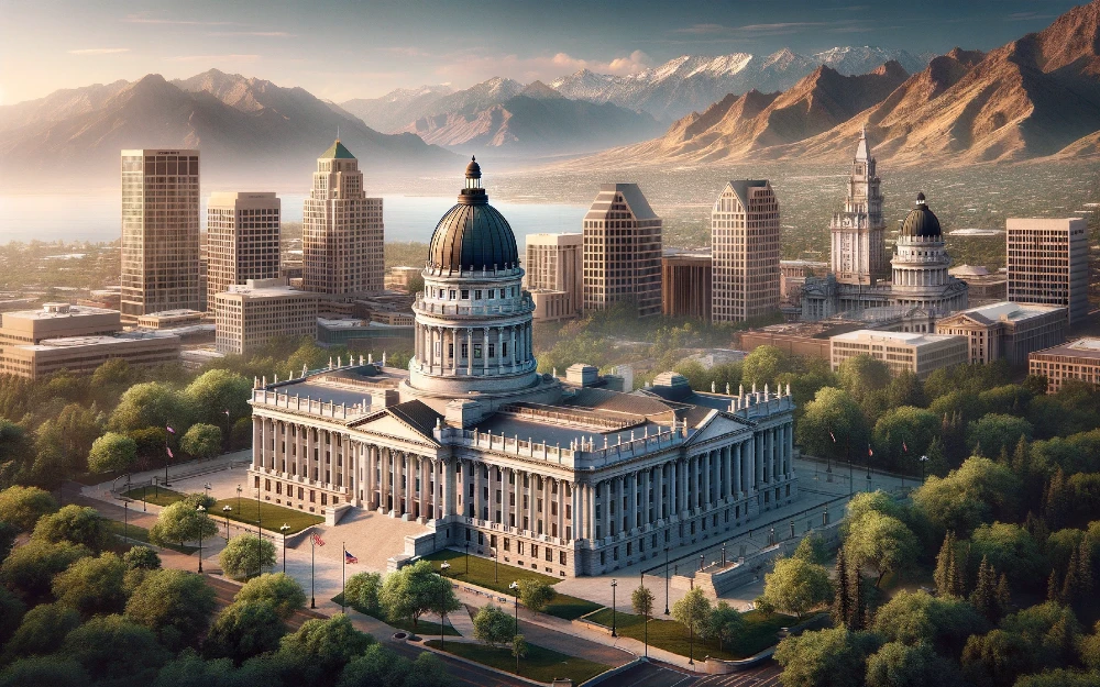Current Salt Lake City, Utah envisioned by AI.