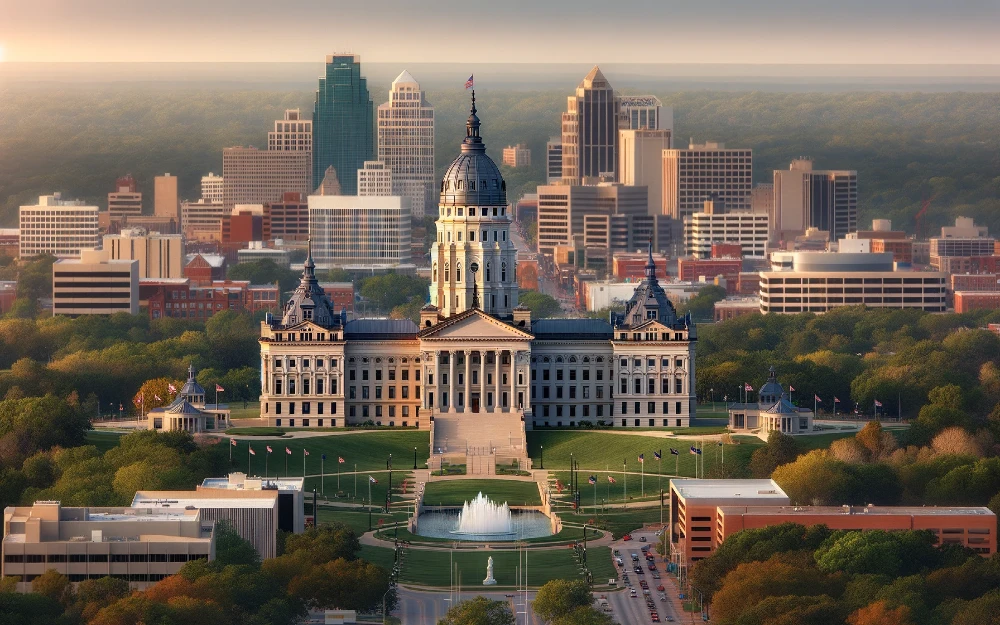 Current Topeka, Kansas envisioned by AI.