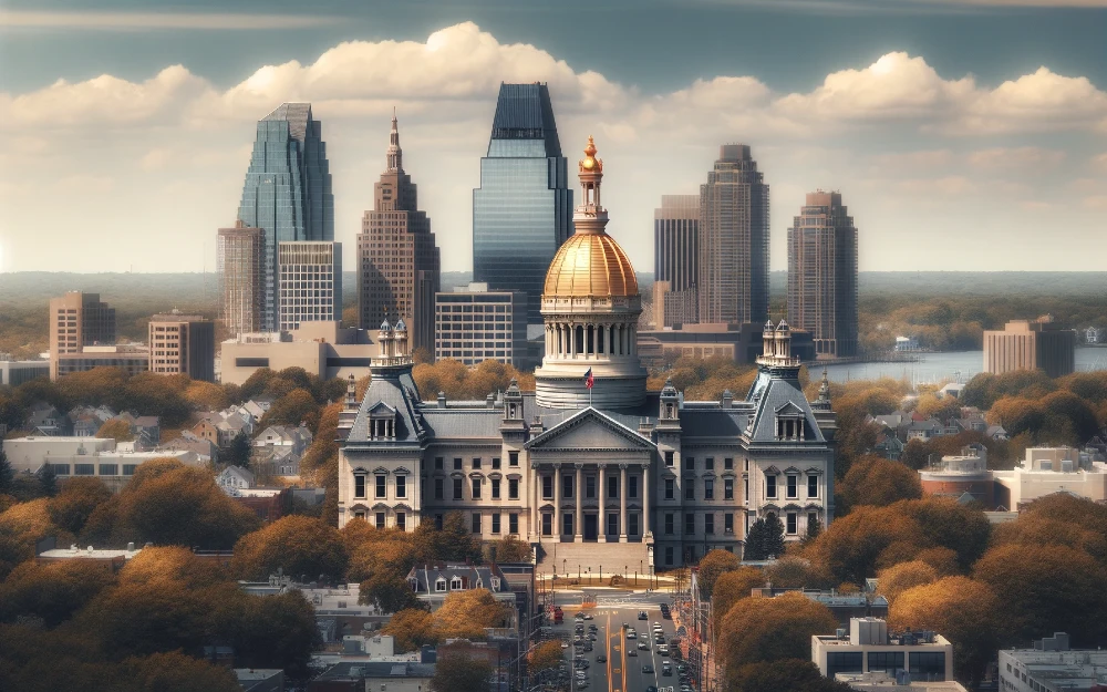Current Trenton, New Jersey envisioned by AI.
